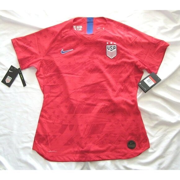 New W/ Tag Women's Nike Vaporknit Slim Fit Team USA Jersey Sz L (Retail $165) - Picture 1 of 9